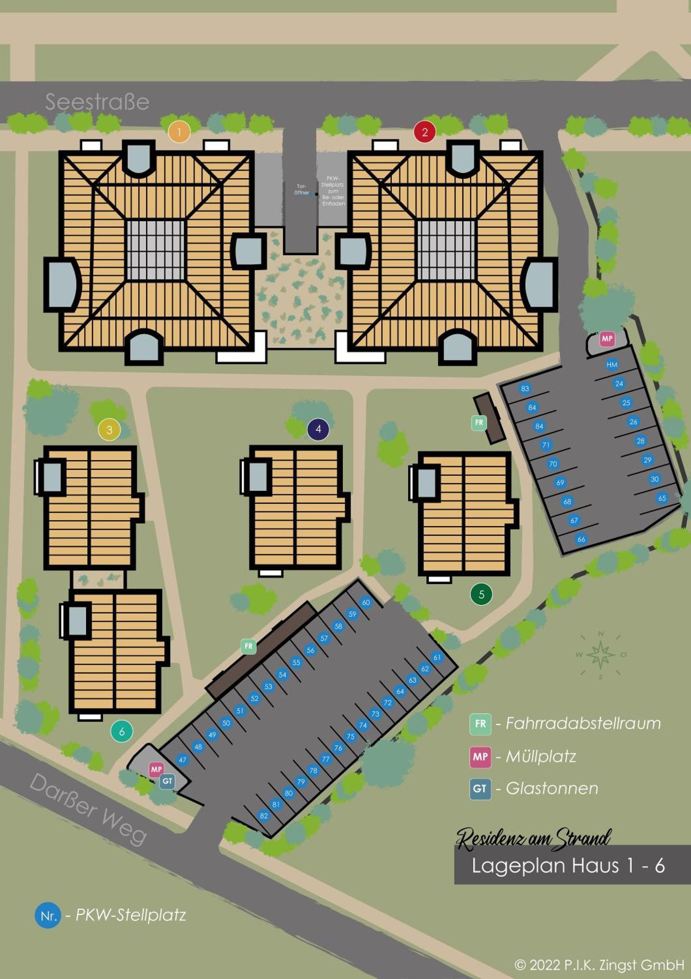 Residenz Am Strand Wohnung 2-43 Zingst Esterno foto